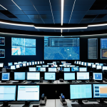 Modern Security Operations Center**

"A brightly lit, modern security operations center (SOC) filled with analysts monitoring large screens displaying real-time data, fully clothed in professional attire, safe for work, appropriate content, focus on technology and vigilance, numerous computer screens, perfect anatomy (where visible), natural proportions, professional, family-friendly, high resolution."

**
